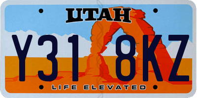 UT license plate Y318KZ