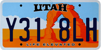UT license plate Y318LH