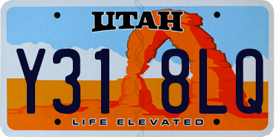 UT license plate Y318LQ
