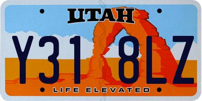 UT license plate Y318LZ