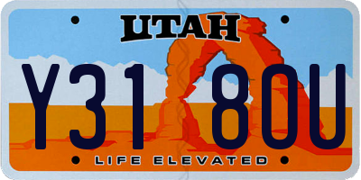 UT license plate Y318OU