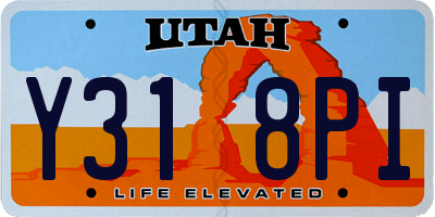 UT license plate Y318PI