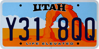UT license plate Y318QQ