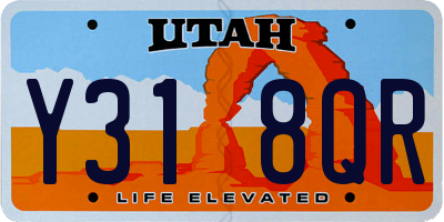 UT license plate Y318QR
