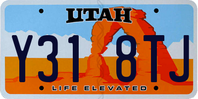 UT license plate Y318TJ