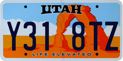 UT license plate Y318TZ