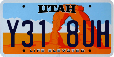 UT license plate Y318UH