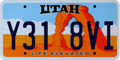 UT license plate Y318VI