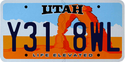 UT license plate Y318WL