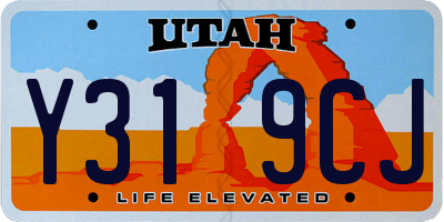 UT license plate Y319CJ
