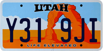 UT license plate Y319JI