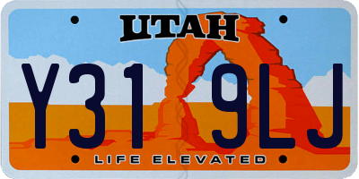 UT license plate Y319LJ