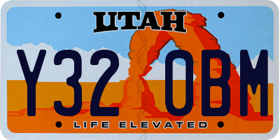 UT license plate Y320BM