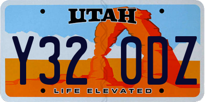 UT license plate Y320DZ