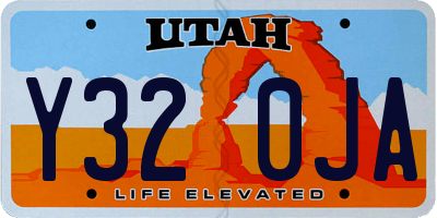 UT license plate Y320JA