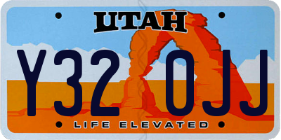 UT license plate Y320JJ