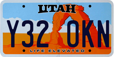 UT license plate Y320KN
