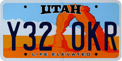 UT license plate Y320KR