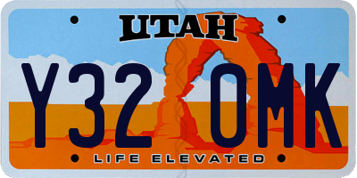UT license plate Y320MK