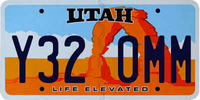 UT license plate Y320MM