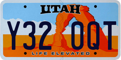 UT license plate Y320QT