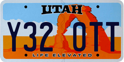 UT license plate Y320TT