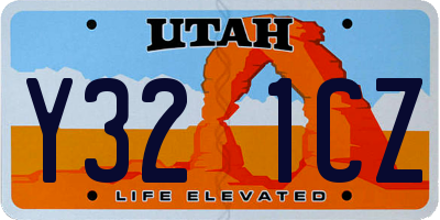 UT license plate Y321CZ