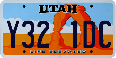 UT license plate Y321DC