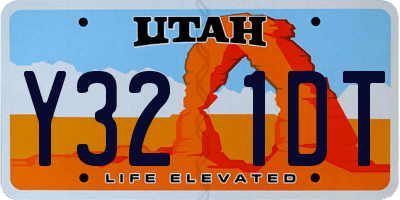 UT license plate Y321DT