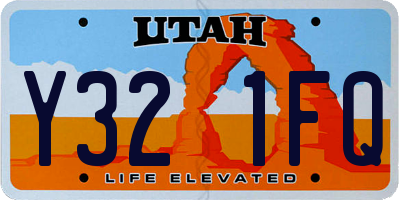 UT license plate Y321FQ