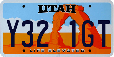 UT license plate Y321GT