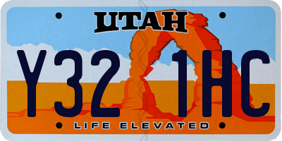 UT license plate Y321HC