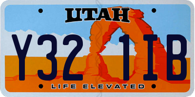 UT license plate Y321IB