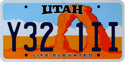 UT license plate Y321II
