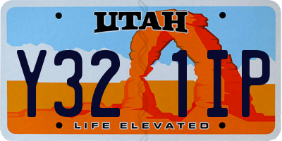 UT license plate Y321IP