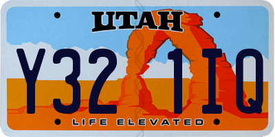 UT license plate Y321IQ
