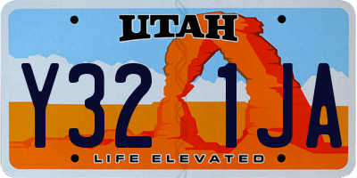 UT license plate Y321JA