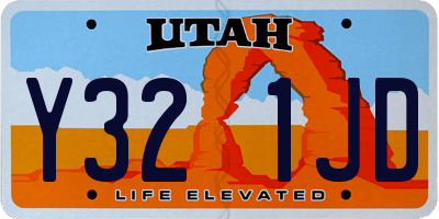 UT license plate Y321JD