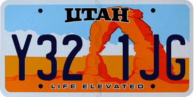 UT license plate Y321JG