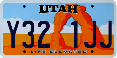 UT license plate Y321JJ
