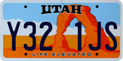UT license plate Y321JS