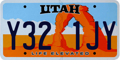 UT license plate Y321JY