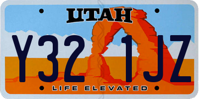 UT license plate Y321JZ