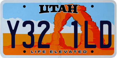UT license plate Y321LD