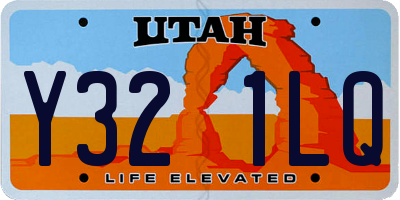 UT license plate Y321LQ