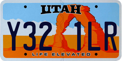 UT license plate Y321LR