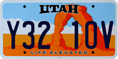 UT license plate Y321OV
