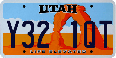 UT license plate Y321QT