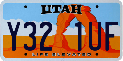UT license plate Y321UF