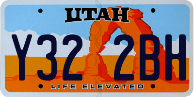 UT license plate Y322BH